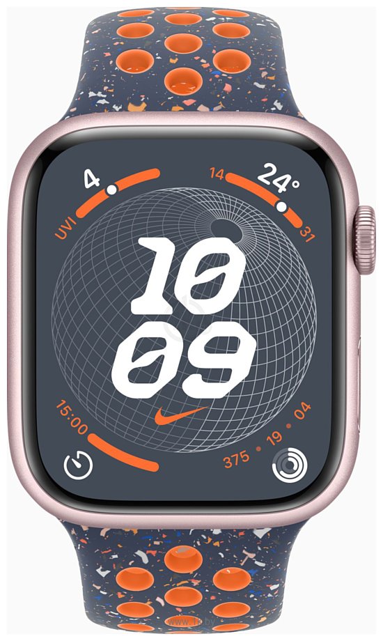 Фотографии Apple Watch Series 9 45 мм (алюминиевый корпус, спортивный Nike S/M)