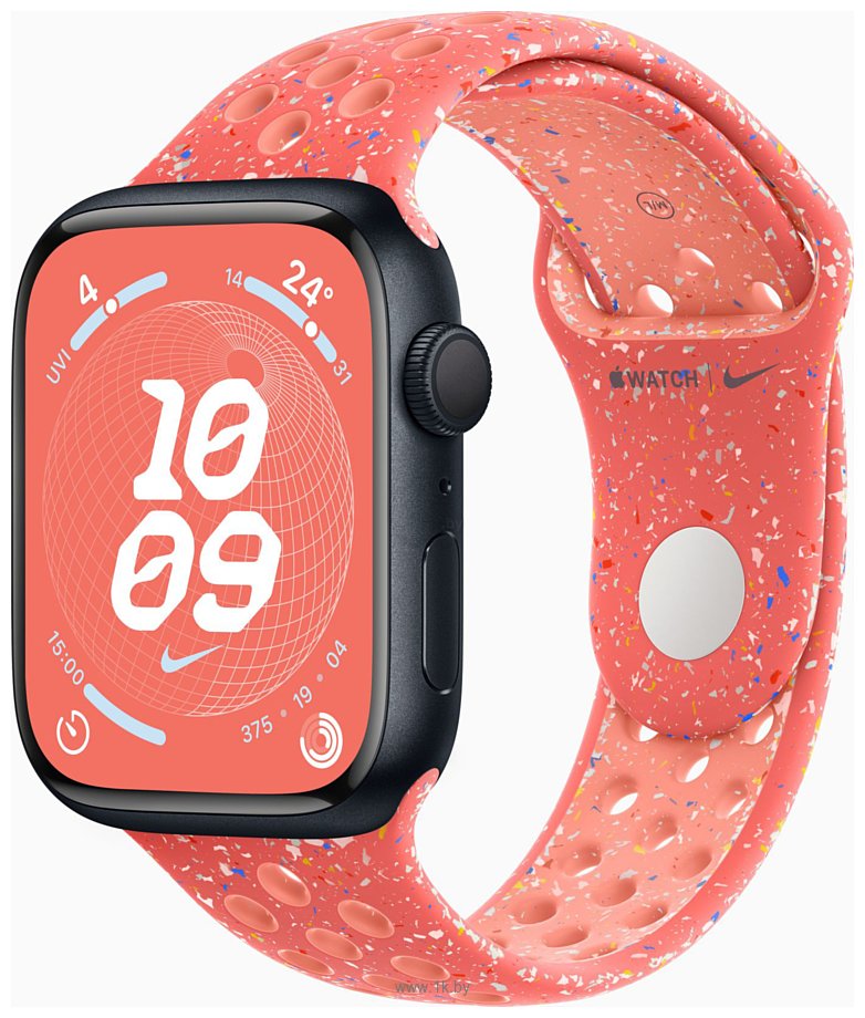 Фотографии Apple Watch Series 9 45 мм (алюминиевый корпус, спортивный Nike S/M)