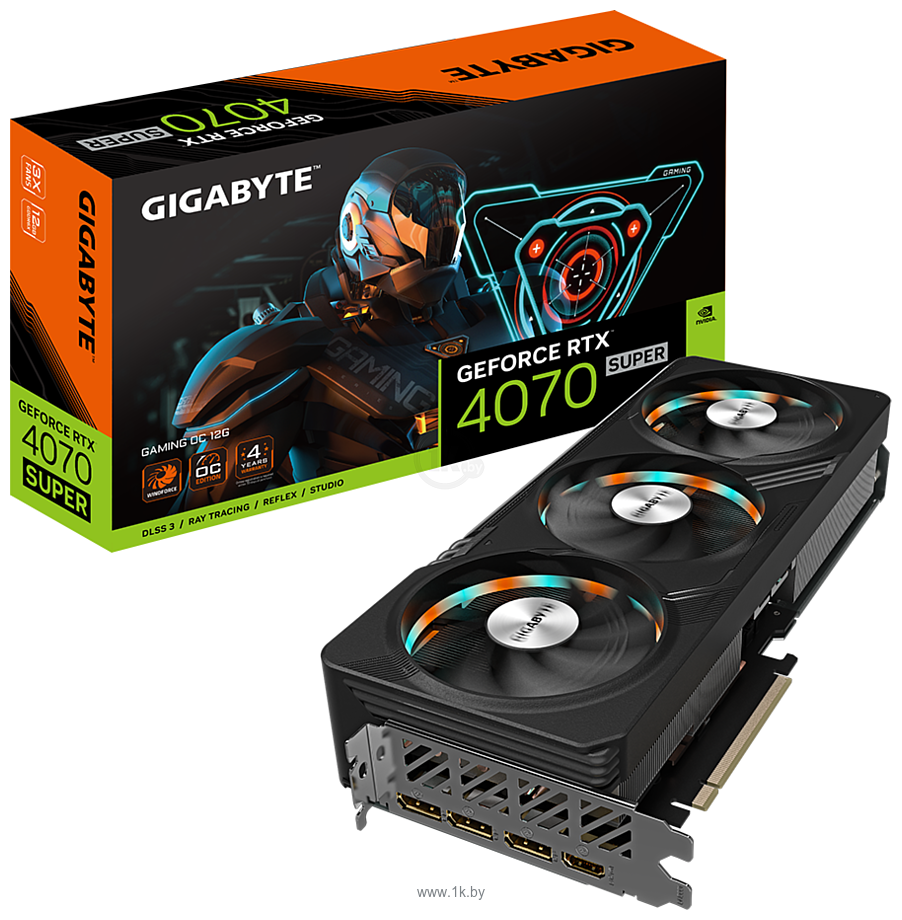 Фотографии Gigabyte GeForce RTX 4070 Super Gaming OC 12G (GV-N407SGAMING OC-12GD)