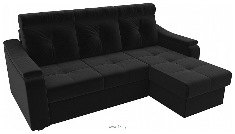 Фотографии Лига диванов Джастин 105129 (правый, черный)