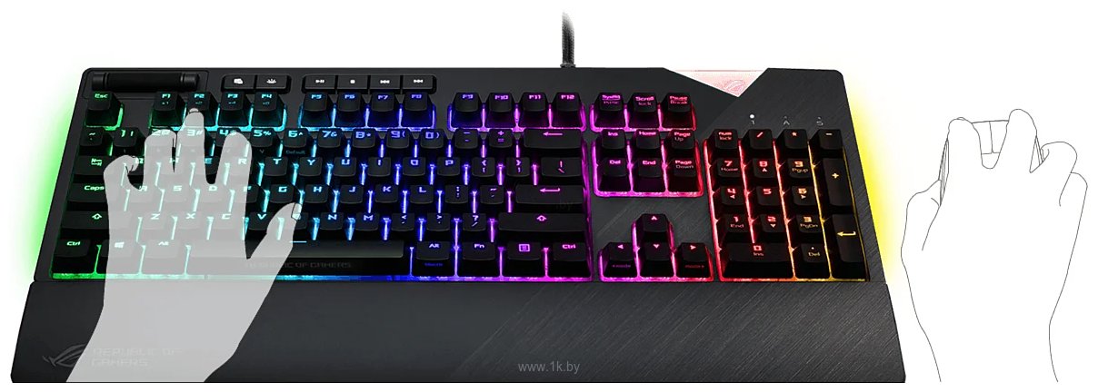 Фотографии ASUS ROG Strix Flare Cherry MX Brown