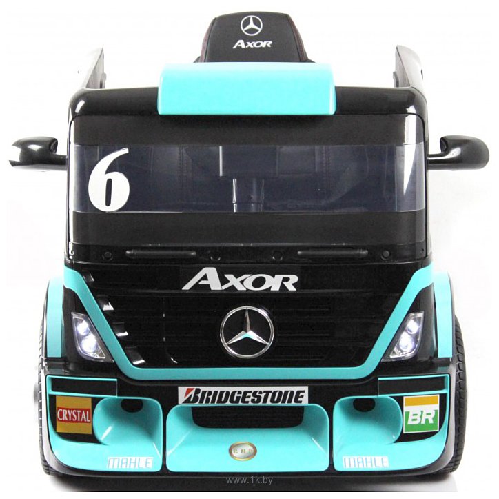 Фотографии RiverToys Mercedes-Benz Axor с прицепом H777HH (голубой)