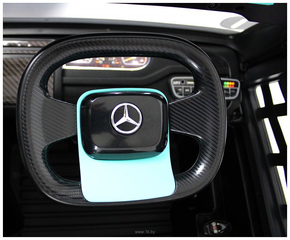 Фотографии RiverToys Mercedes-Benz Axor с прицепом H777HH (голубой)