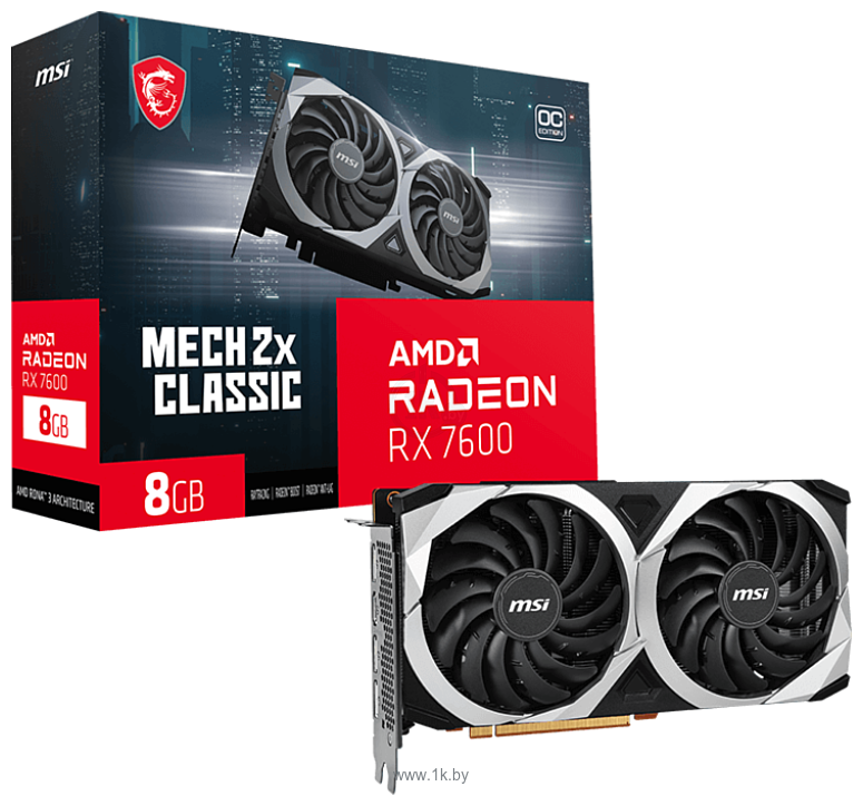 Фотографии MSI Radeon RX 7600 Mech 2X Classic 8G OC