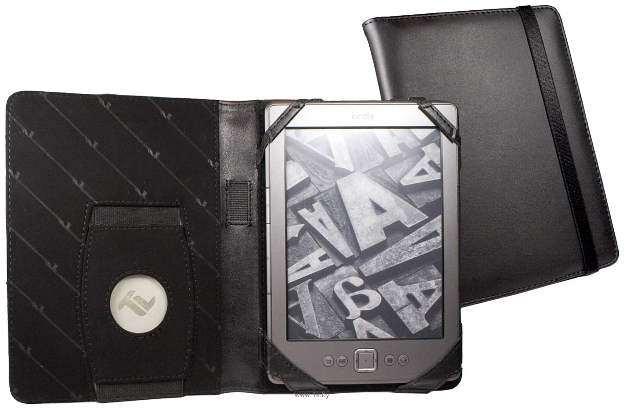 Фотографии Tuff-Luv Kindle 4/Kobo Touch Embrace Genuine Leather Black (A4_16)