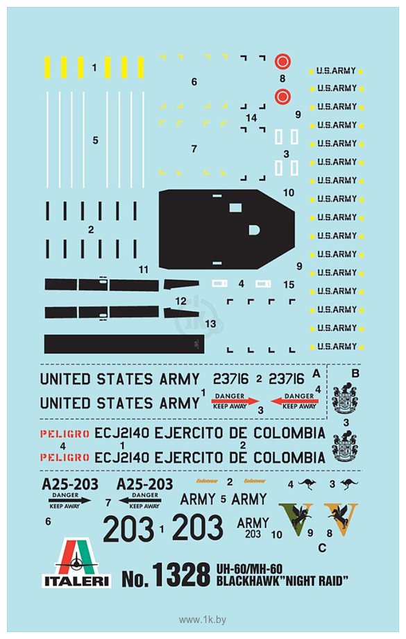 Фотографии Italeri 1328 Вертолет UH-60/MH-60 Black Hawk Night Raid