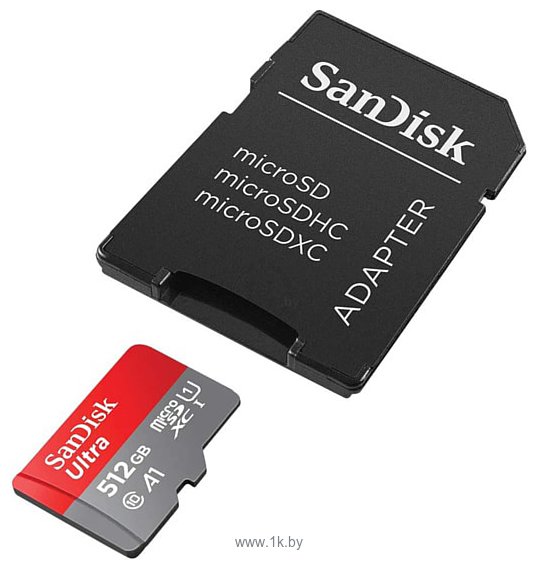 Фотографии SanDisk Ultra microSDXC SDSQUAR-512G-GN6MA 512GB (с адаптером)