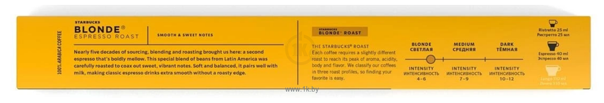 Фотографии Starbucks Blonde Espresso Roast 10 шт