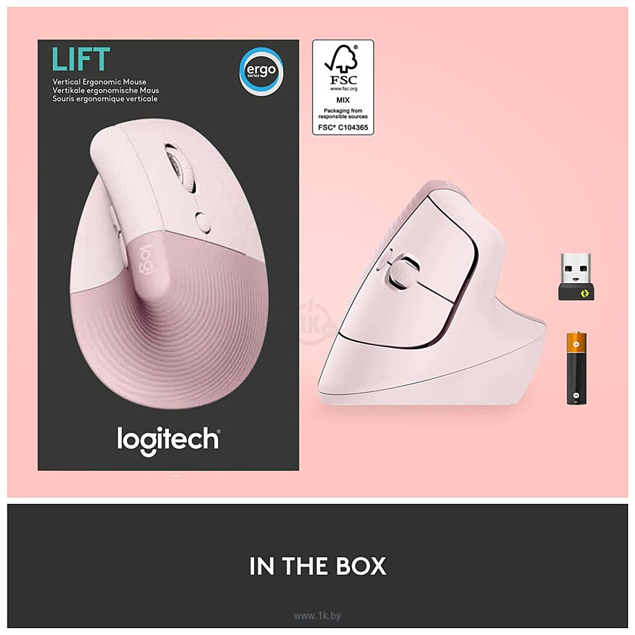 Фотографии Logitech Lift pink