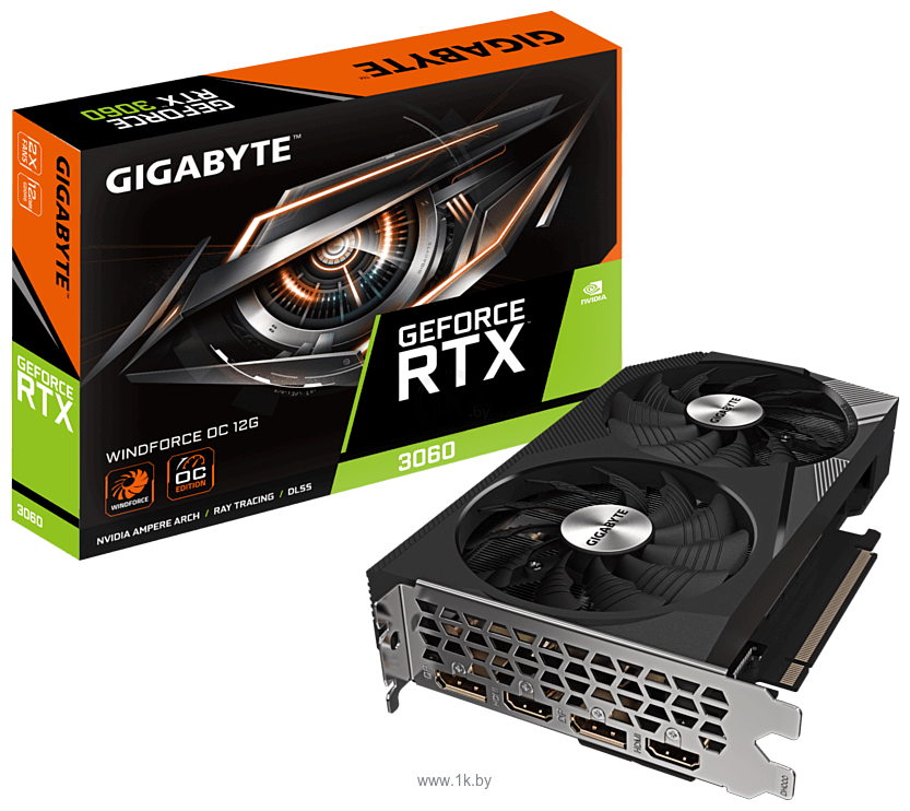 Фотографии Gigabyte GeForce RTX 3060 Windforce 12G (rev. 2.0)