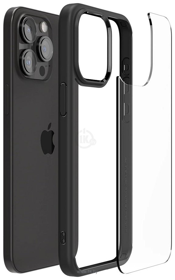 Фотографии Spigen Ultra Hybrid для iPhone 15 Pro Max ACS06570 (черный)