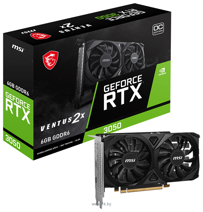 Фотографии MSI GeForce RTX 3050 VENTUS 2X E 6G OC