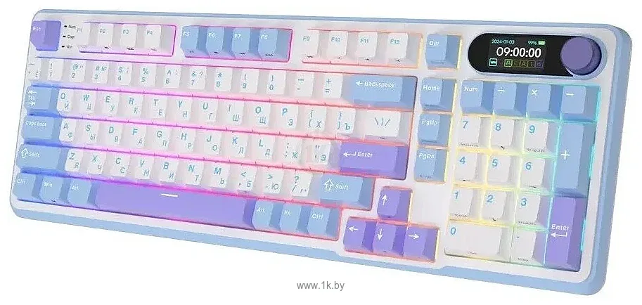 Фотографии Royal Kludge RK-S98 RGB Taro Milk RK Cream Фотографии Royal Kludge RK-S98 RGB Taro Milk RK Cream