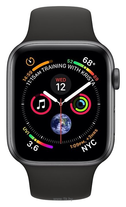 Фотографии Apple Watch Series 4 GPS + Cellular 44mm Stainless Steel Case with Sport Band