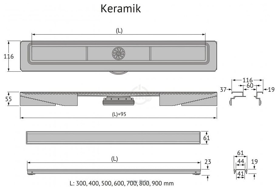 Фотографии Berges Wasserhaus B1 Keramik 800 095019 (матовый черный)