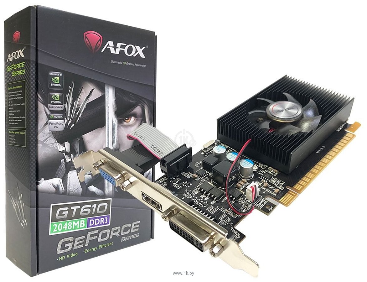 Фотографии AFOX GeForce GT 610 (AF610-2048D3L7-V6)