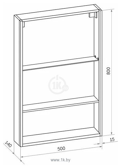 Фотографии Континент  Filit Led 50x80 (правый, черный)