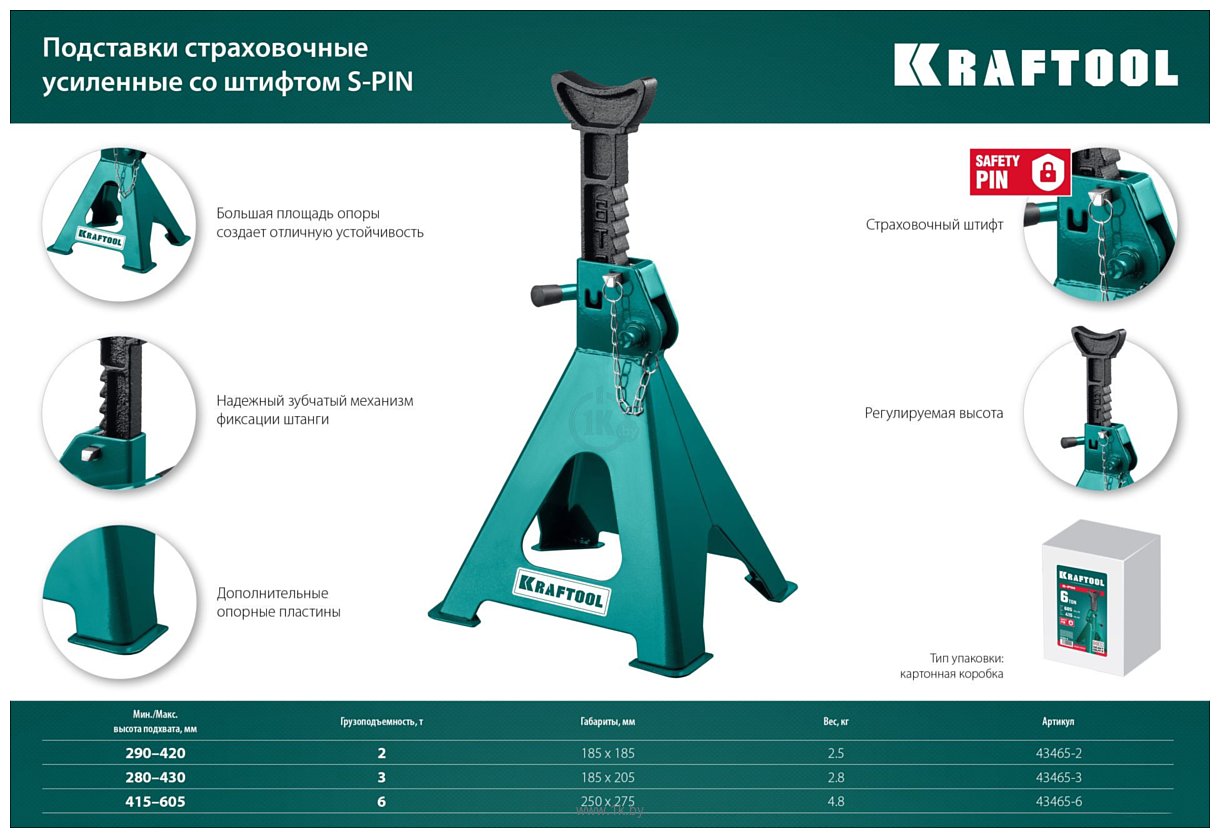 Фотографии KRAFTOOL S-PIN 43465-2 2т