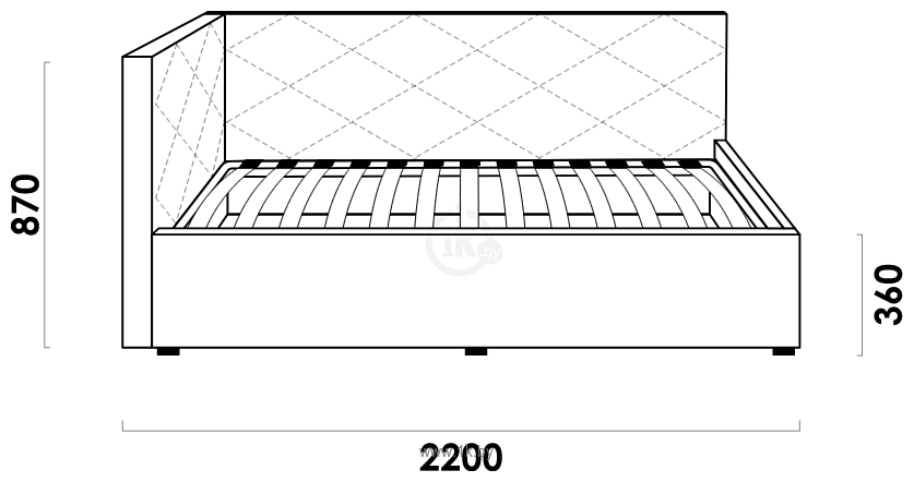 Фотографии Rivalli Эмили с бортиком 90x200 (bravo grey)