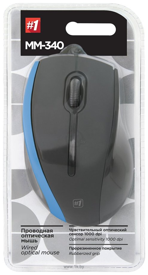 Фотографии Defender Optical Mouse MM-340 black&Blue USB