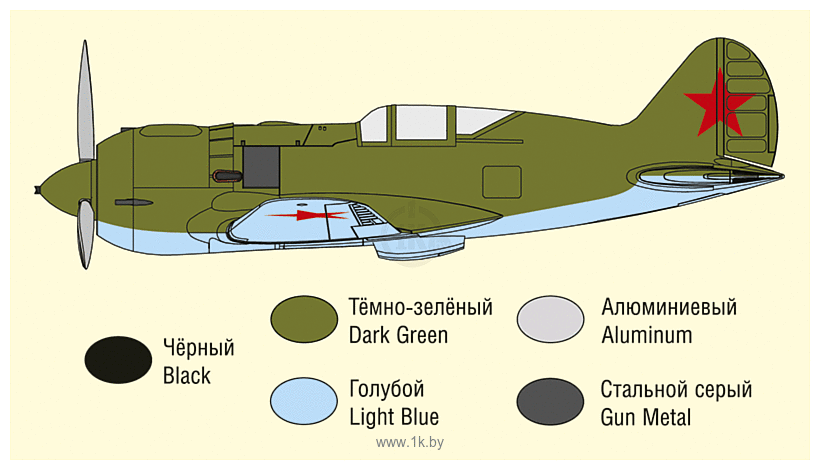 Фотографии ARK models AK 48045 Король истребителей Поликарпов И-185