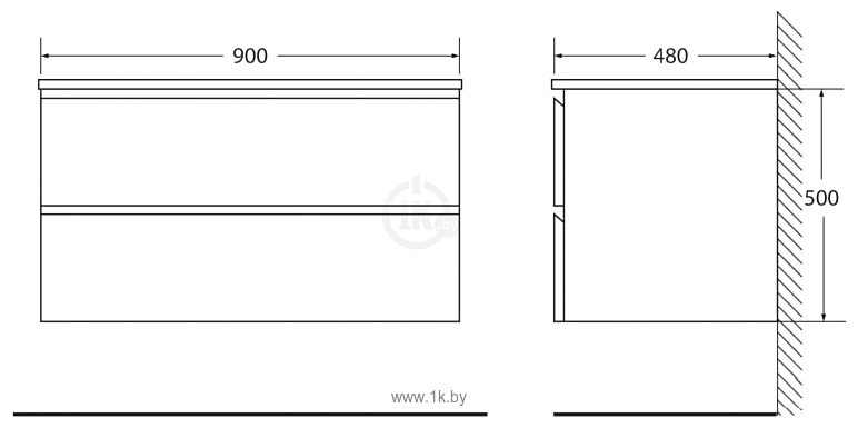 Фотографии BelBagno Luce-900-2C-SO-PT (stone)