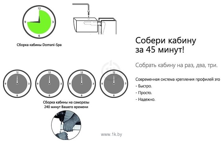 Фотографии Domani-Spa Delight 110 High 100x100 (тонированное стекло/черный)