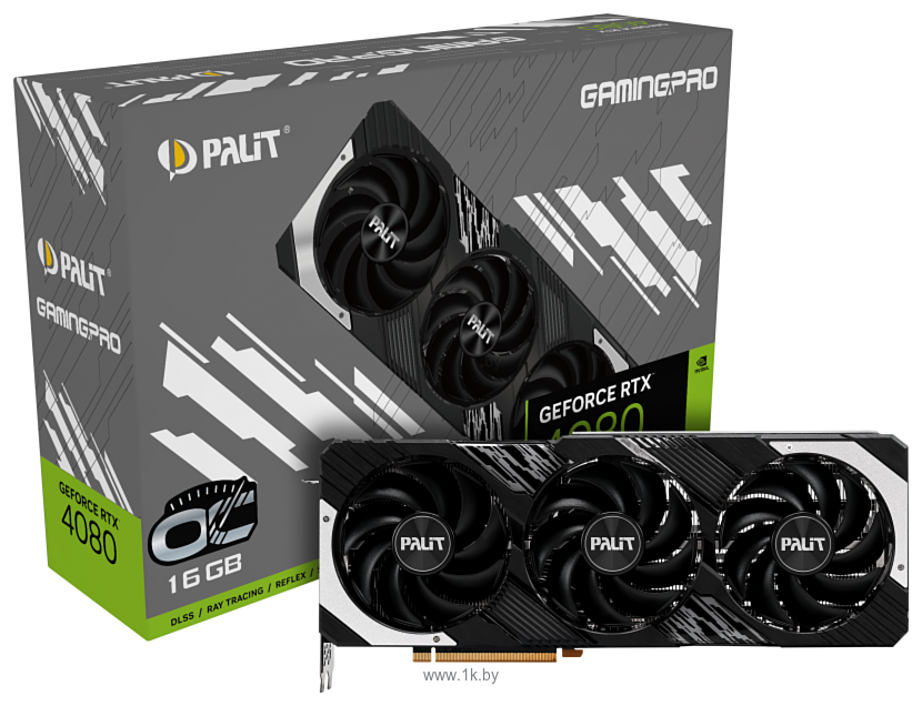 Фотографии Palit GeForce RTX 4080 GamingPro OC 16GB (NED4080T19T2-1032A)