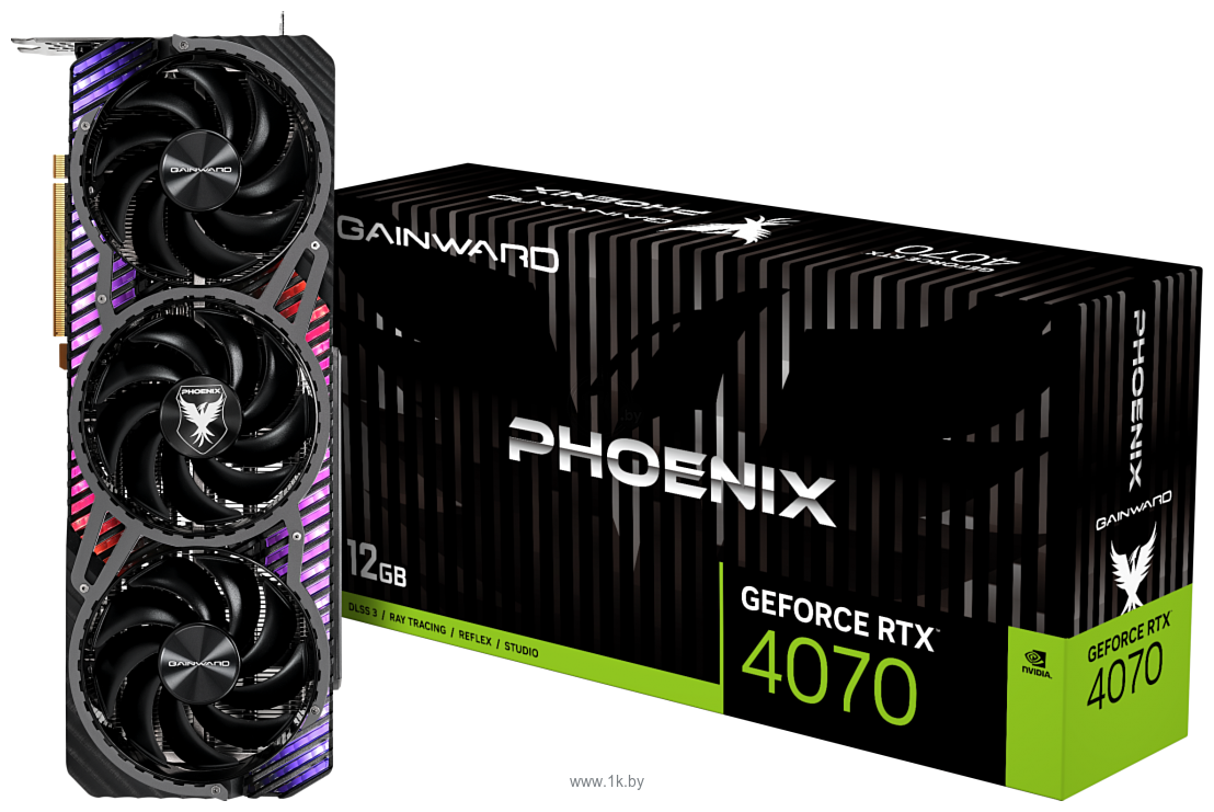 Фотографии Gainward GeForce RTX 4070 Phoenix 12GB (NED4070019K9-1043X)