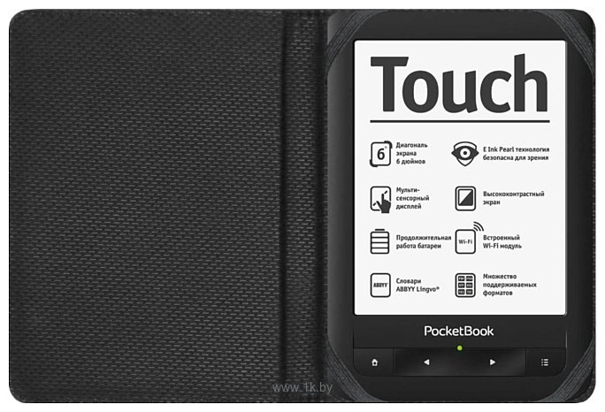 Фотографии Vivacase Touch S-style LUX для PocketBook (черно-красный) (VPB-Sf622R)