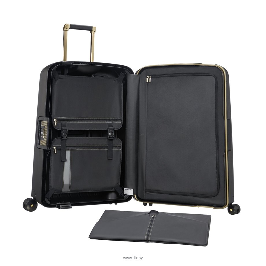 Фотографии Samsonite S'Cure DLX Black/Gold Delicious 55 см (4 колеса)