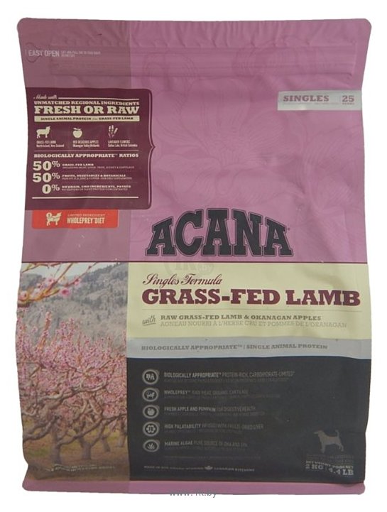 Фотографии Acana (2 кг) Singles Grass-Fed Lamb
