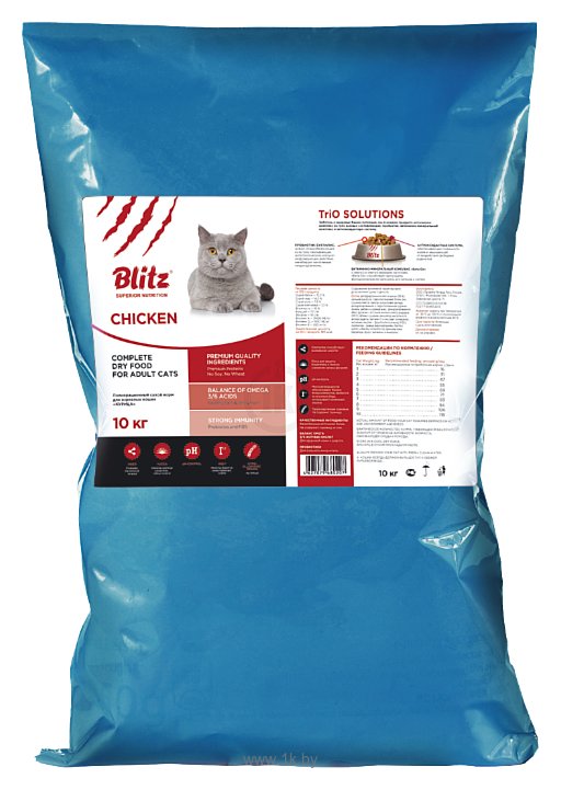 Фотографии Blitz Adult Cats Chicken dry (10 кг)