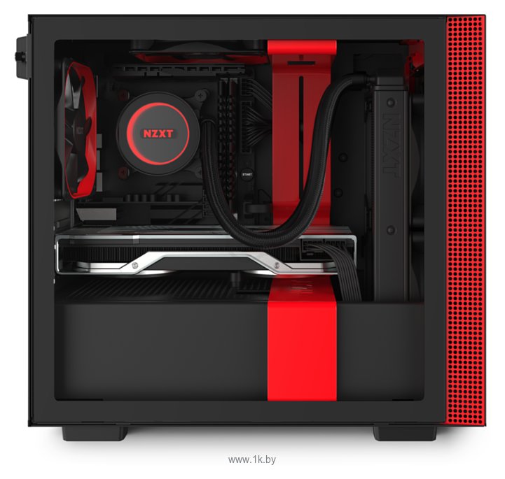 Фотографии NZXT H210 Black/red