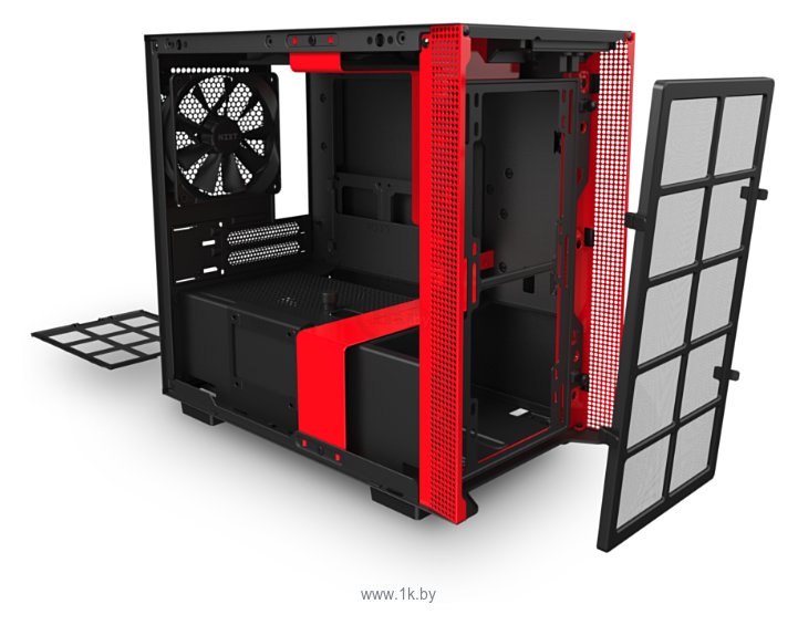 Фотографии NZXT H210 Black/red