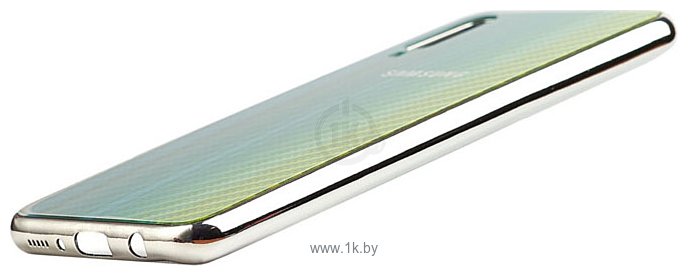 Фотографии EXPERTS Aurora Glass для Samsung Galaxy A70 с LOGO (зеленый)