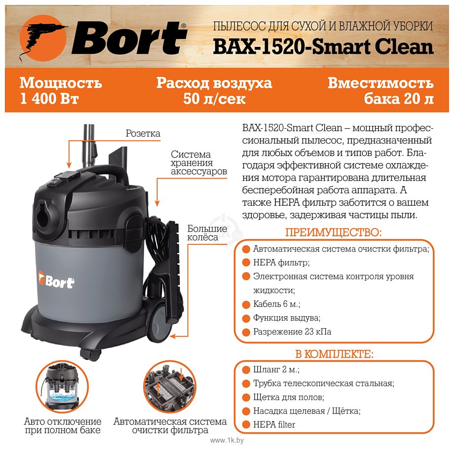 Фотографии Bort BAX-1520-Smart Clean