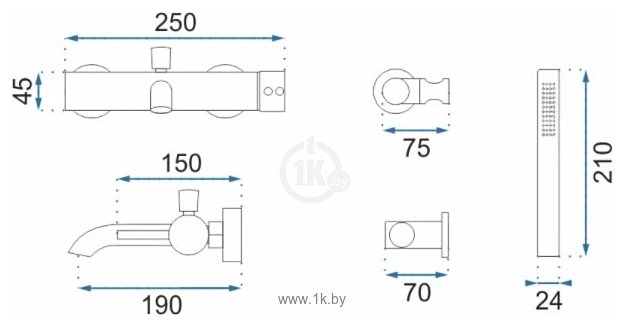 Фотографии Rea Lungo REA-B6641 (хром)