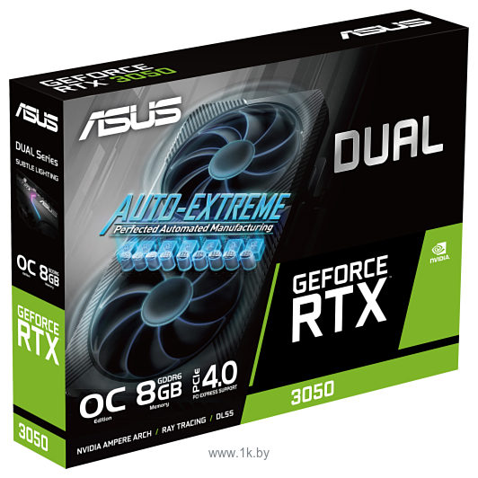 Фотографии ASUS Dual GeForce RTX 3050 V2 OC Edition 8GB GDDR6 (DUAL-RTX3050-O8G-V2)