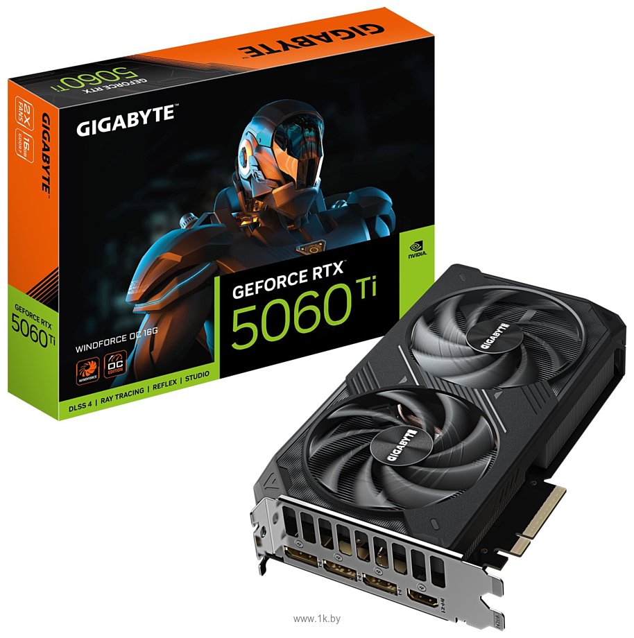 Фотографии Gigabyte GeForce RTX 5060 Ti Windforce OC 16G (GV-N506TWF2OC-16GD)