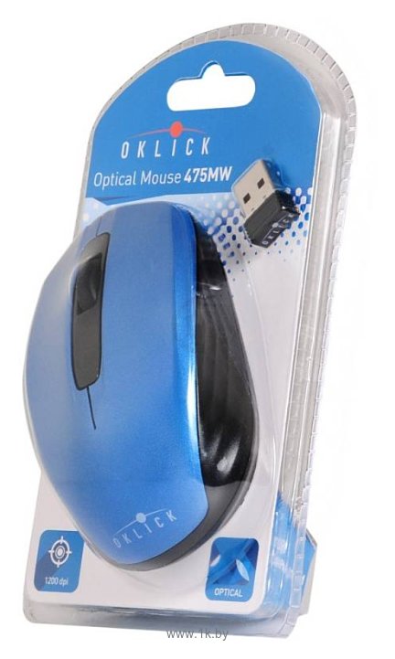 Фотографии Oklick 475MW black-Blue USB