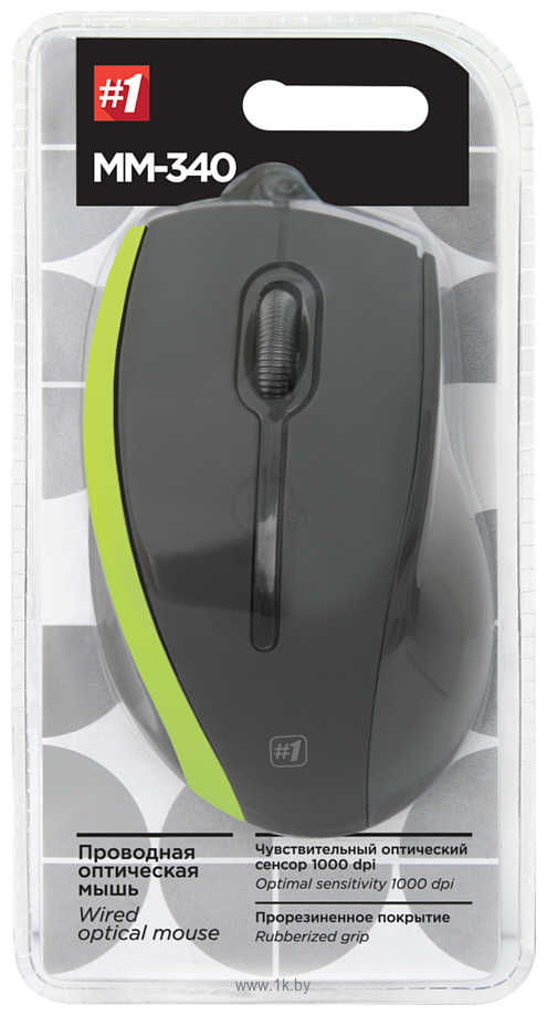 Фотографии Defender Optical Mouse MM-340 black&Green USB