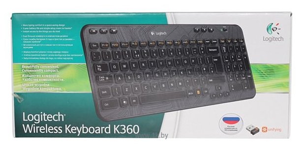 Фотографии Logitech Wireless Keyboard K360 920-003095 black USB