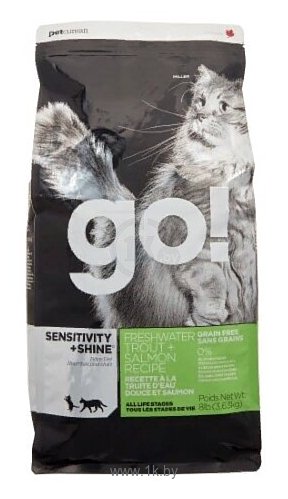 Фотографии GO! (3.63 кг) Sensitivity + Shine Trout+Salmon Cat Recipe, Grain Free