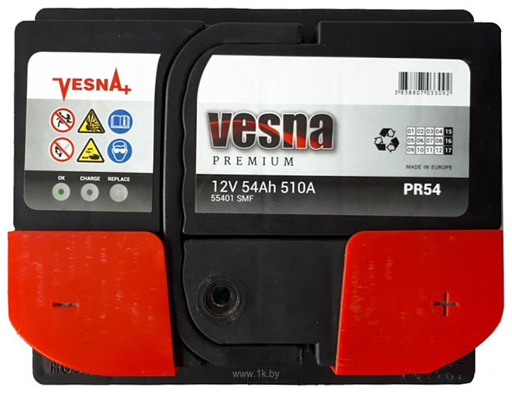 Фотографии Vesna Premium PR54 (54Ah)