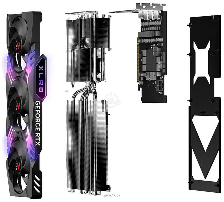Фотографии PNY GeForce RTX 4070 Ti 12GB XLR8 Gaming Verto Triple Fan (VCG4070T12TFXXPB1-O)