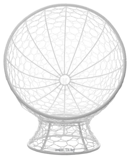 Фотографии M-Group Кокос на подставке 11590104 (белый ротанг/зеленая подушка)