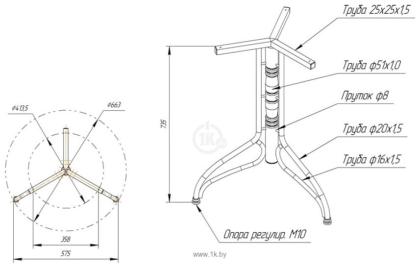 Фотографии Sheffilton SHT-TU20/TT 120/80 МДФ (черный муар/ассаль)