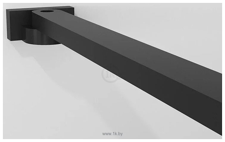 Фотографии Niagara NG-689-10TBLACK 100x200 (черный матовый/тонированное стекло)