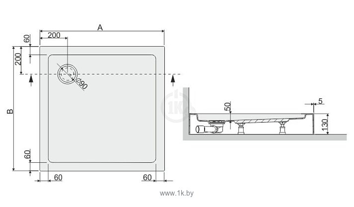 Фотографии Sanplast Bza/FREE 90x90x5